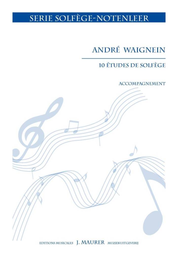 10 Etudes de solfège (2, 5 ou 7 clés) - Acc.